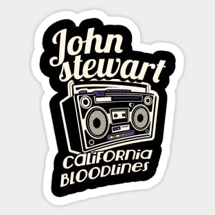 John stewart California Bloodlines Sticker